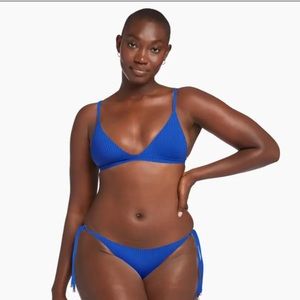 Vitamin A Moss Bralette Bikini Top in Lagoon Escorib